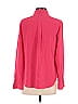 Fossil 100% Silk Pink Long Sleeve Silk Top Size S - photo 2