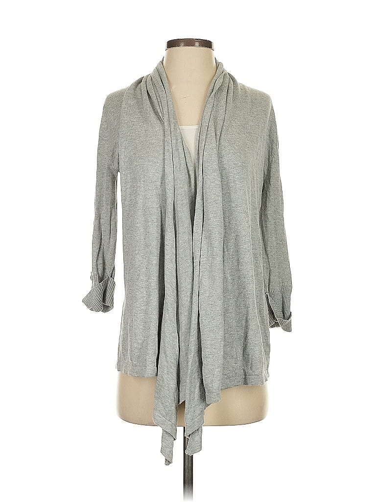 Click to view more detailed imagery on our partner's website Pre-owned Pink Rose Cardigan Sweater In Gray