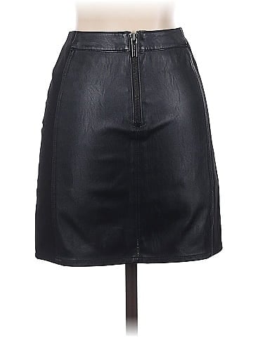 Armani Exchange Faux Leather Skirt (view 2)
