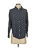 Auguste Print Gray Long Sleeve Button-Down Shirt Size 2 - photo 1