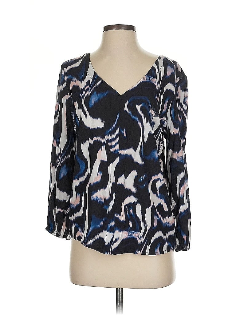 Click to view more detailed imagery on our partner's website Pre-owned Liverpool Los Angeles 3/4 Sleeve Blouse In Blue