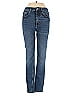 Zara Hearts Blue Jeans Size 4 - photo 1