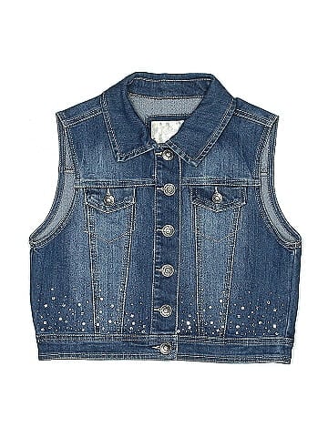 Justice Denim Vest (view 1)