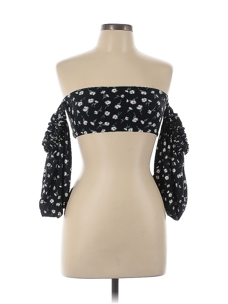 Pre-owned Onia 3/4 Sleeve Blouse In Black