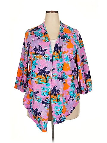 D&Co. 3/4 Sleeve Button-Down Shirt (view 1)