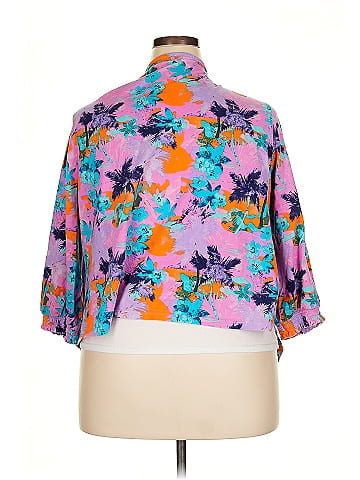 D&Co. 3/4 Sleeve Button-Down Shirt (view 2)