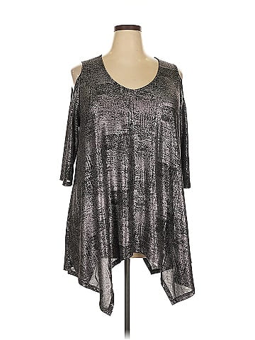 Roaman's 3/4 Sleeve Top (view 1)
