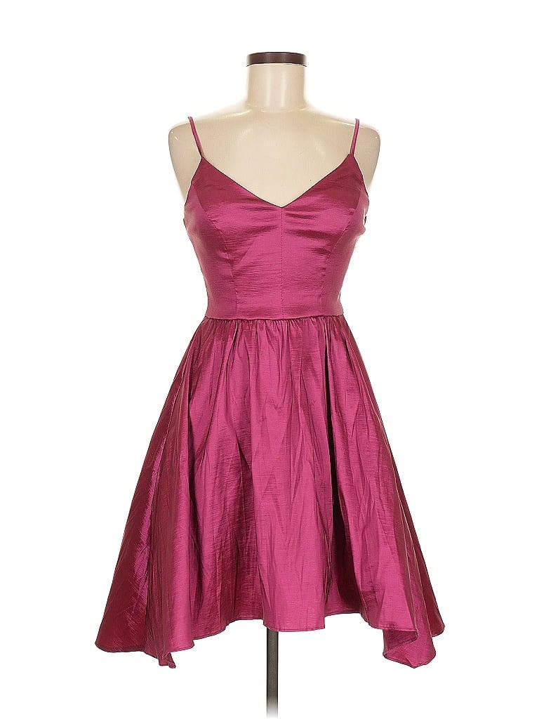 Pre-owned B. Smart Cocktail Dress In Burgundy