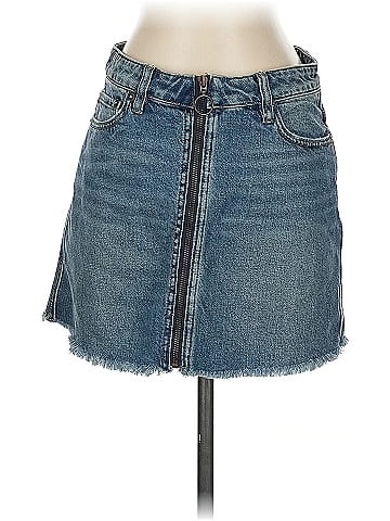 We the Free Denim Skirt (view 1)