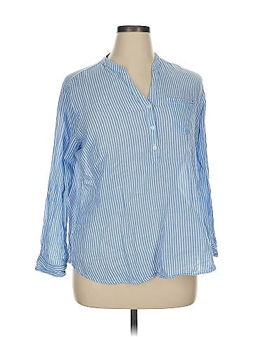 Hannah 3/4 Sleeve Button-Down Shirt (view 1)