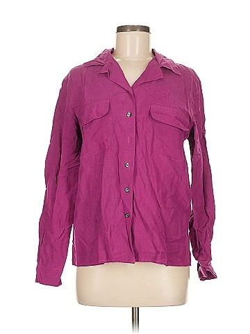 August Silk Long Sleeve Silk Top (view 1)