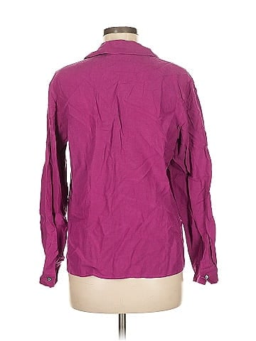 August Silk Long Sleeve Silk Top (view 2)