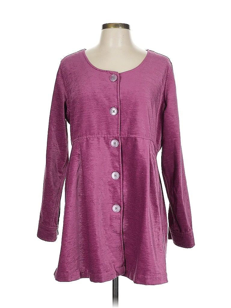 Pre-owned Soft Surroundings Coat In Purple