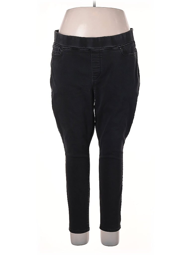 Levi Strauss Signature Solid Black Casual Pants Size S - photo 1