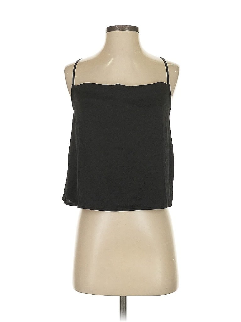 Pre-owned Open Edit Sleeveless Blouse In Black