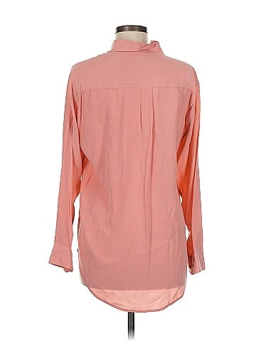 Equipment Long Sleeve Silk Top (view 2)
