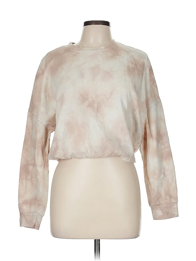 Click to view more detailed imagery on our partner's website Pre-owned Garage Long Sleeve Top Tan Mock Neckline Tops In Brown