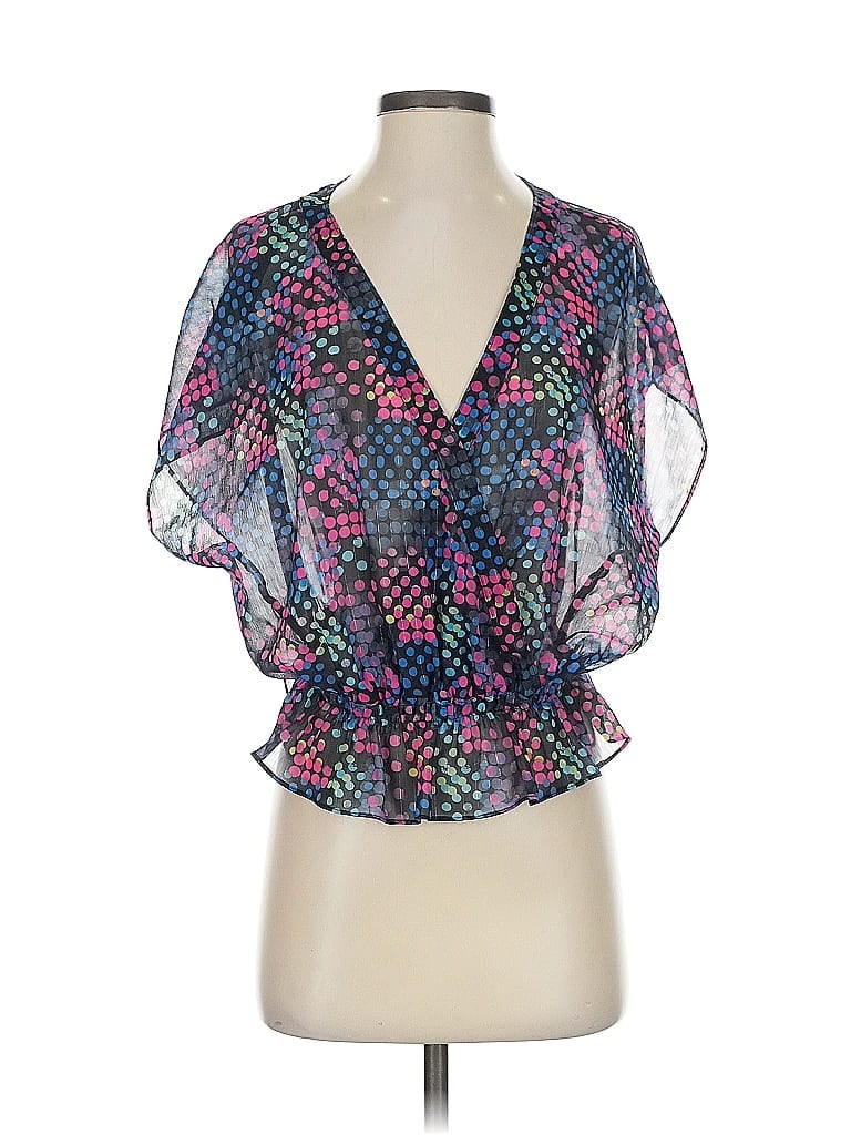 Click to view more detailed imagery on our partner's website Pre-owned Dkny Jeans Short Sleeve Blouse In Blue