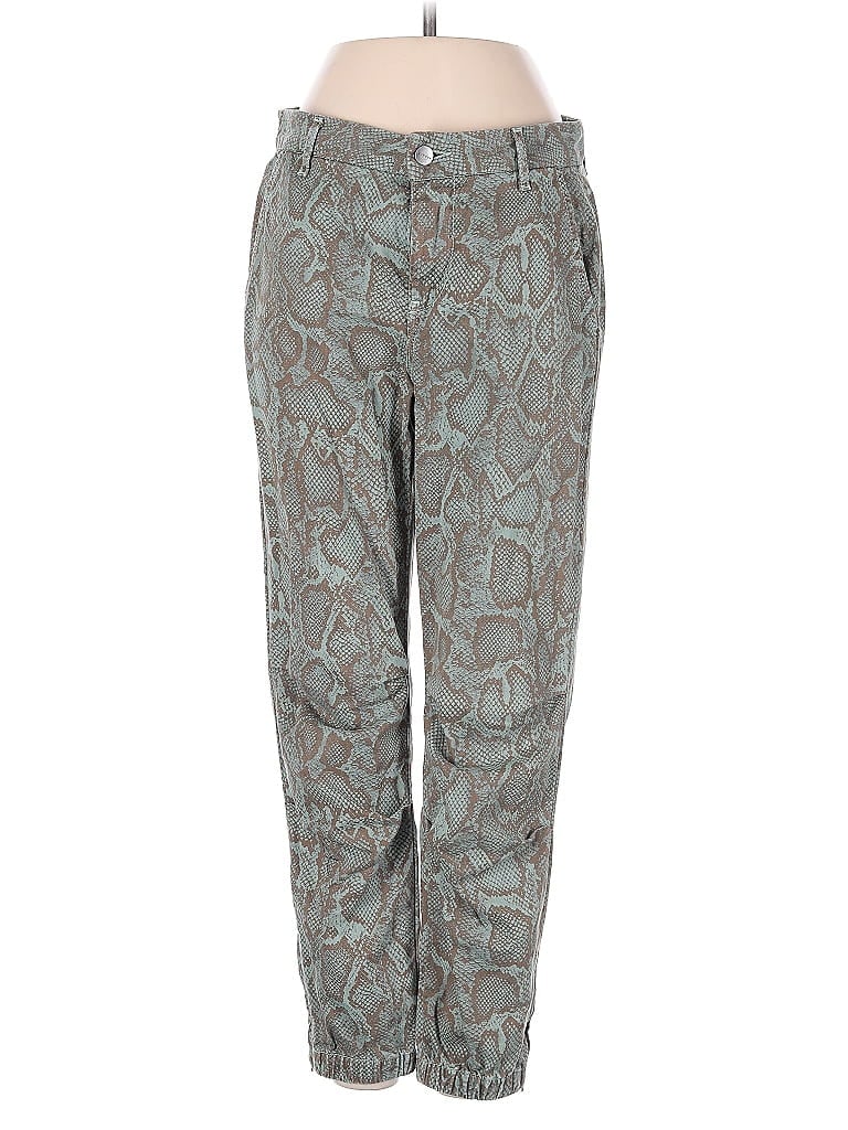Sundry 100% Cotton Paisley Gray Green Jeans Size 24 waist - photo 1
