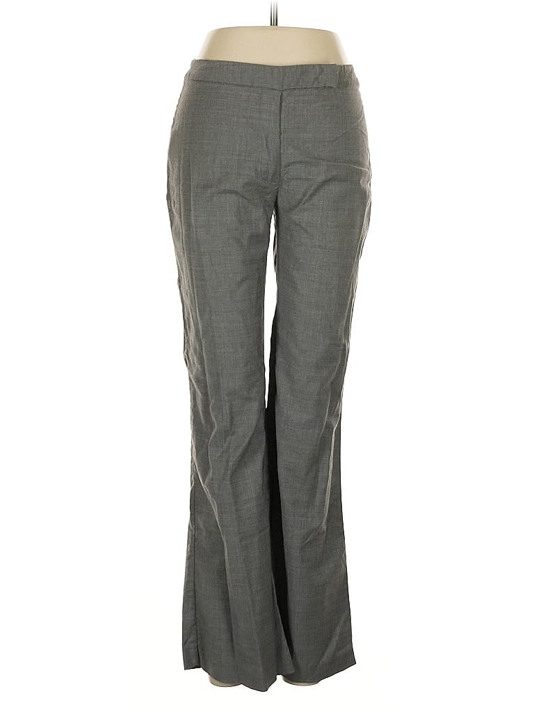 United Colors Of Benetton 100% Lana Wool Chevron-herringbone Gray Wool Pants Size EU (IT) 42 / US 6 - photo 1