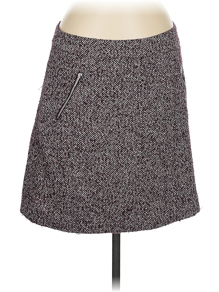 Pre-owned Ann Taylor Loft Casual Skirt In Burgundy