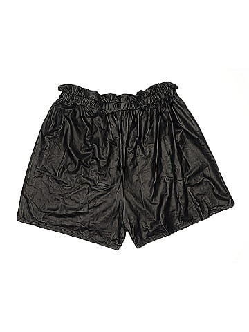 Ashley Stewart Faux Leather Shorts (view 2)