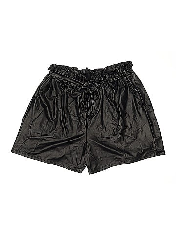 Ashley Stewart Faux Leather Shorts (view 1)