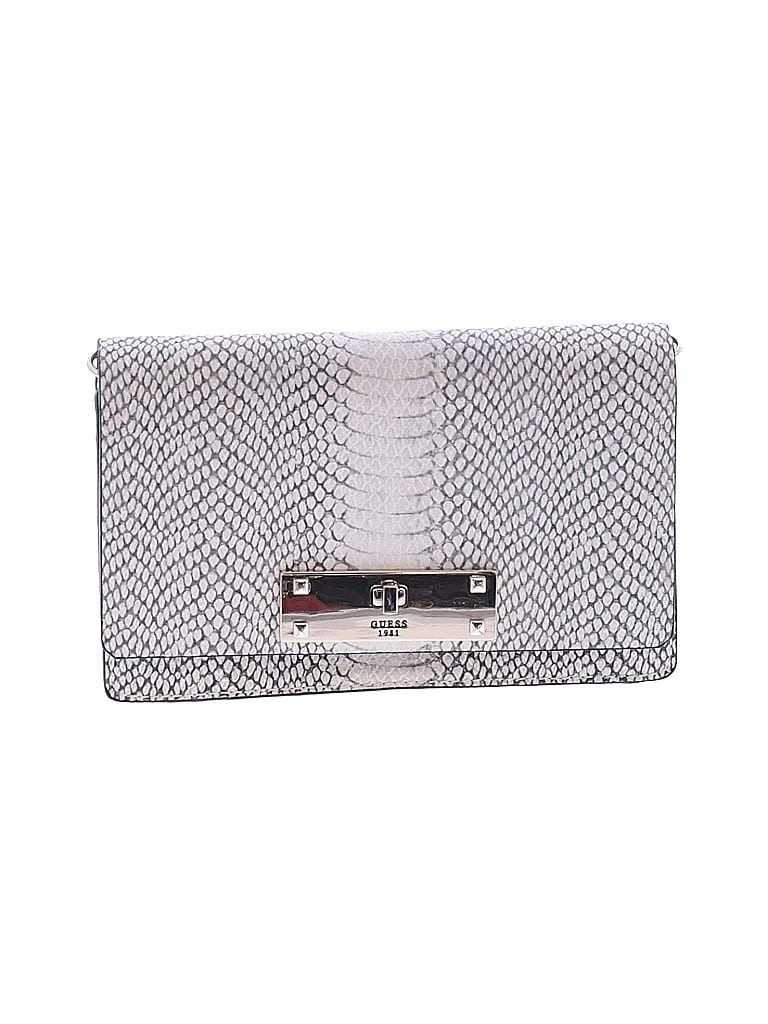 Guess 100% Polyurethane Gray Crossbody Bag One size - photo 1