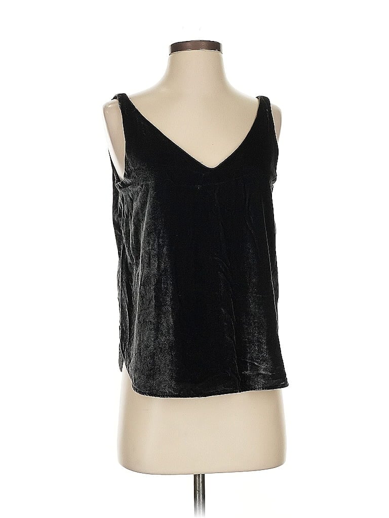 Pre-owned Ann Taylor Loft Sleeveless Top Black Scoop Neck Tops