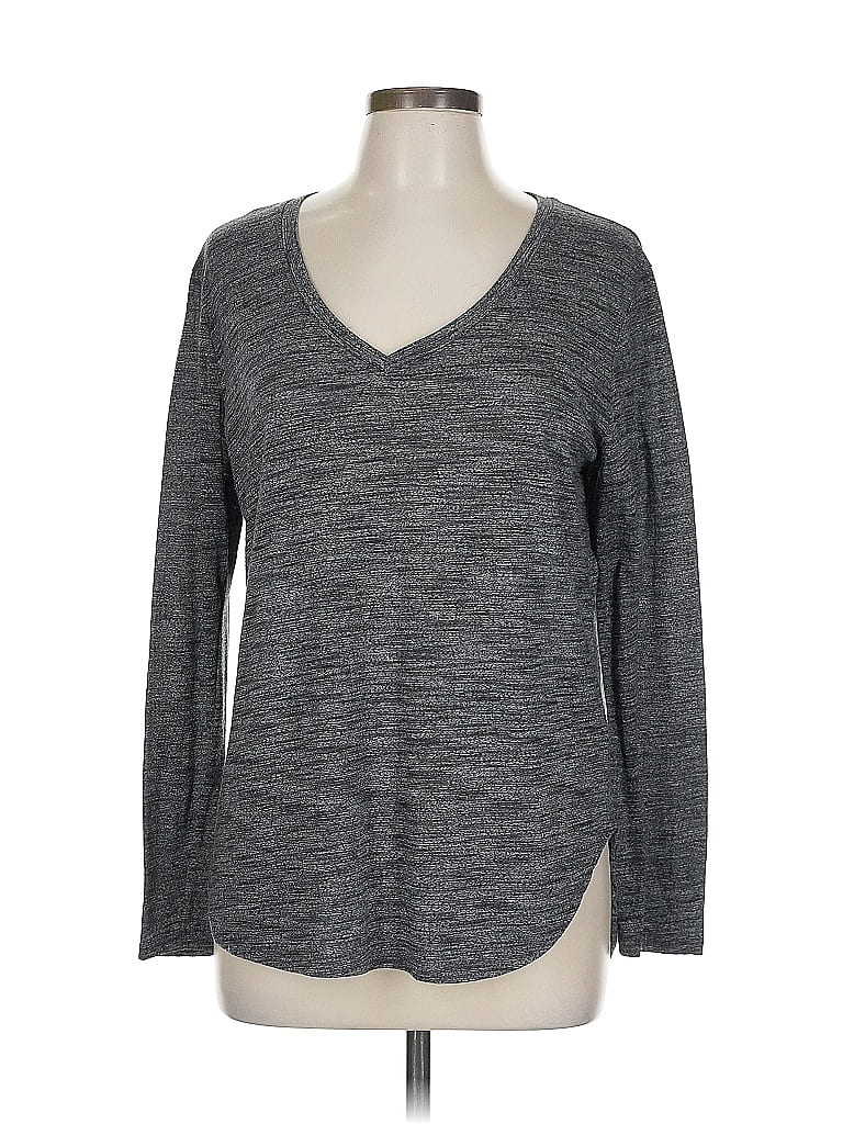 Pre-owned Pure And Good Long Sleeve T-shirt In Gray