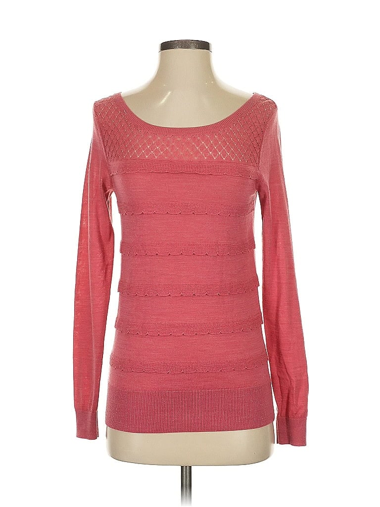 Pre-owned Ann Taylor Loft Pullover Sweater In Pink