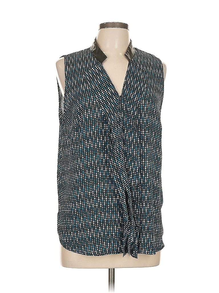 Click to view more detailed imagery on our partner's website Pre-owned Worthington Sleeveless Blouse In Blue