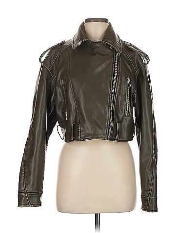 Zara Faux Leather Jacket (view 1)