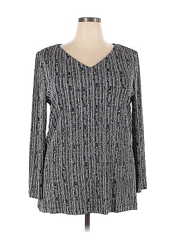Alex Evenings Long Sleeve Top (view 1)