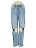 FRAME Denim 100% Cotton Color Block Blue Jeans Size 25 waist - photo 1