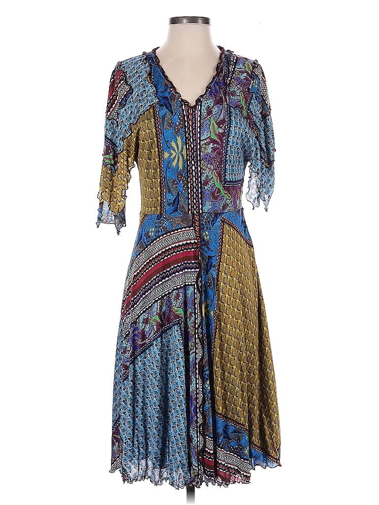 ETRO Paisley Blue Casual Dress Size EU (IT) 46 / US 10 - photo 1