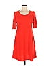 MSK Solid Red Casual Dress Size P (petite) - photo 1
