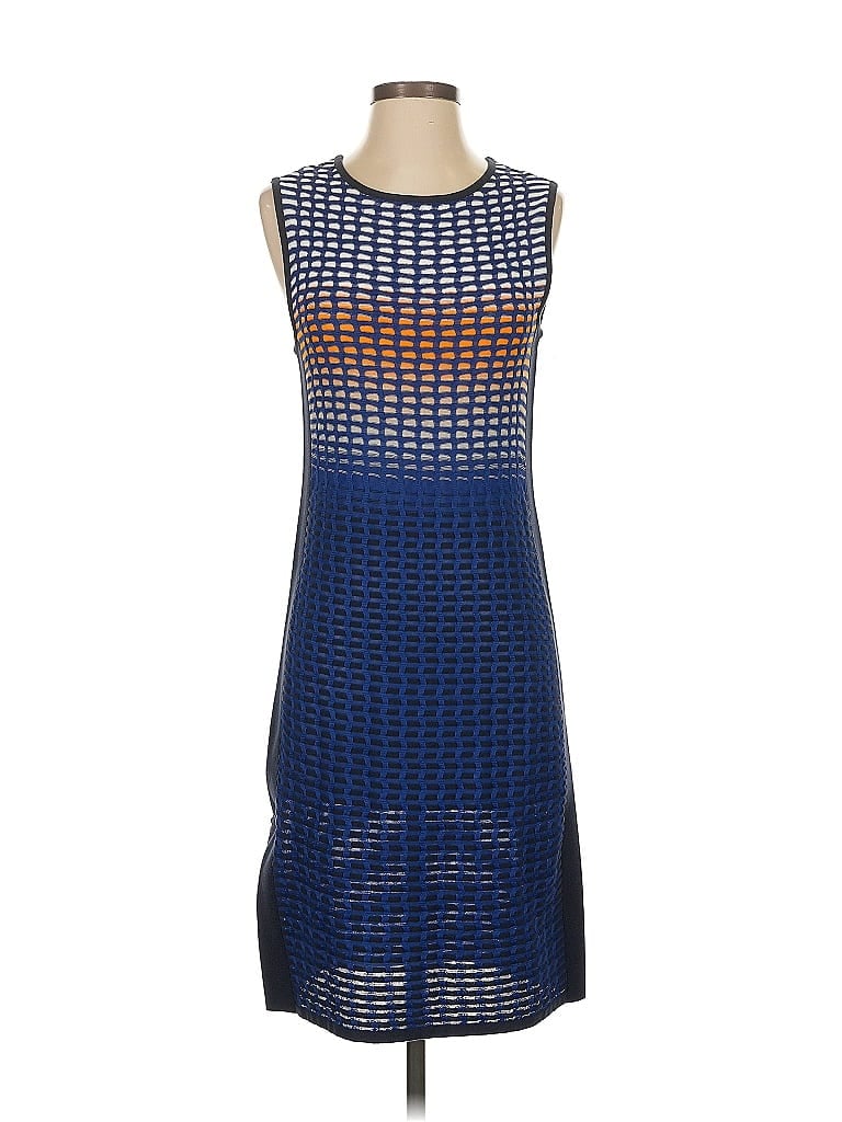 Magaschoni Graphic Blue Cocktail Dress Size S - photo 1