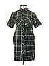 Topo Designs 100% Cotton Plaid Green Casual Dress Size S - photo 1