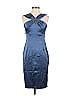 David Meister Blue Cocktail Dress Size 4 - photo 1
