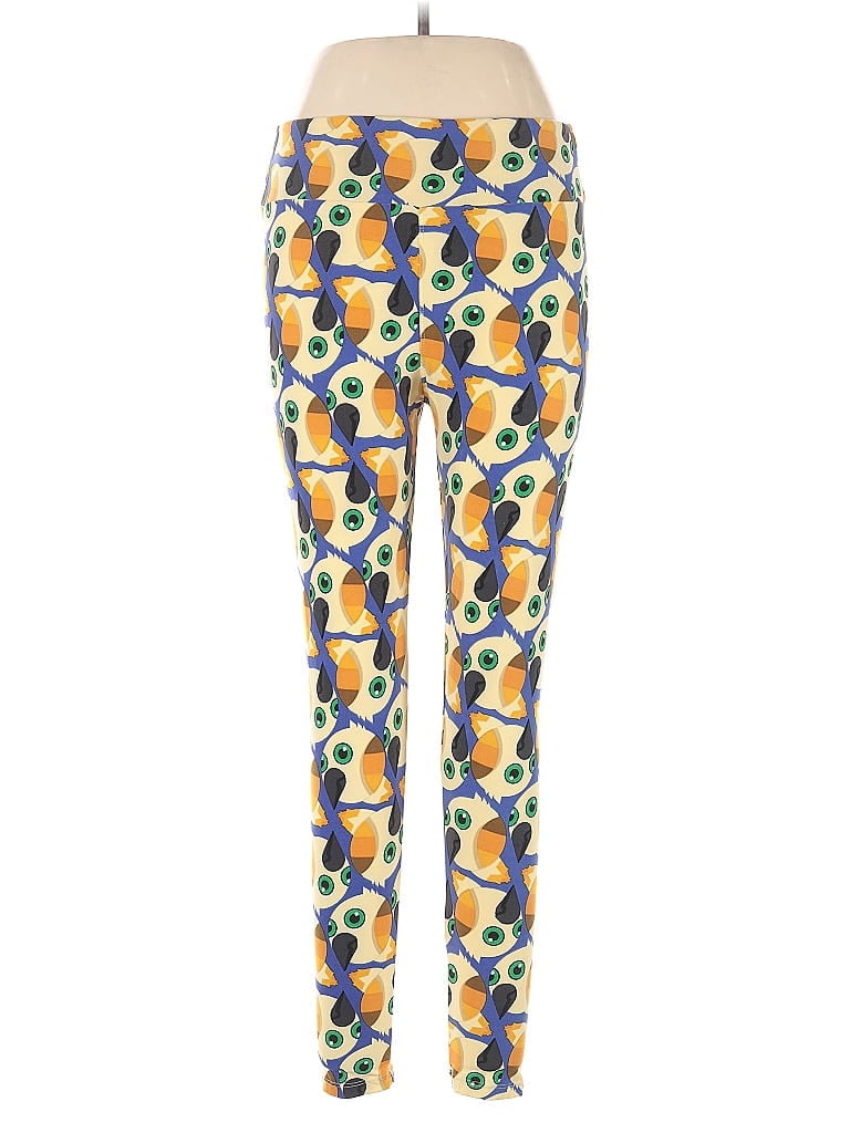 Pre-owned Lularoe Active Pants In Yellow