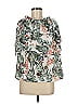 Parker Smith 100% Polyester Green 3/4 Sleeve Blouse Size Med - Lg - photo 1