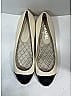 Chanel 100% Leather Ivory Patent Toe Cap Ballet Flats Size EU 39 - photo 6