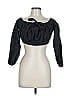 Dissh 100% Linen Black 3/4 Sleeve Blouse Size 12 - photo 1