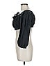 Dissh 100% Linen Black 3/4 Sleeve Blouse Size 12 - photo 5