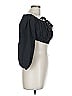 Dissh 100% Linen Black 3/4 Sleeve Blouse Size 12 - photo 4