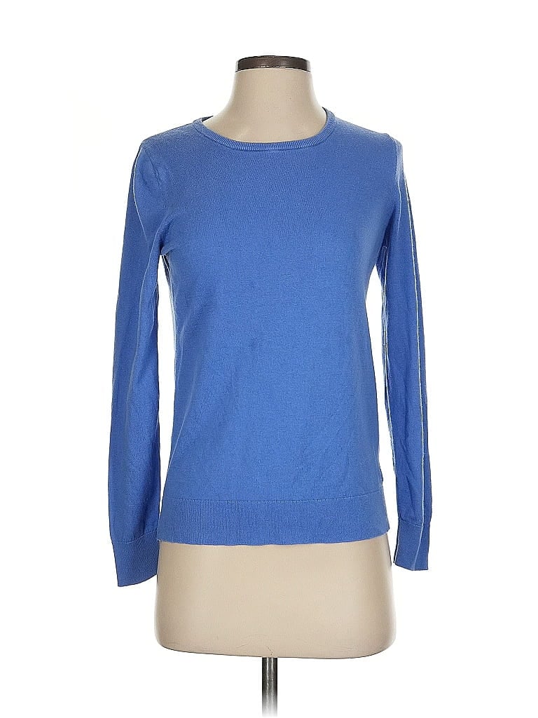 Pre-owned Banana Republic Long Sleeve T-shirt In Blue