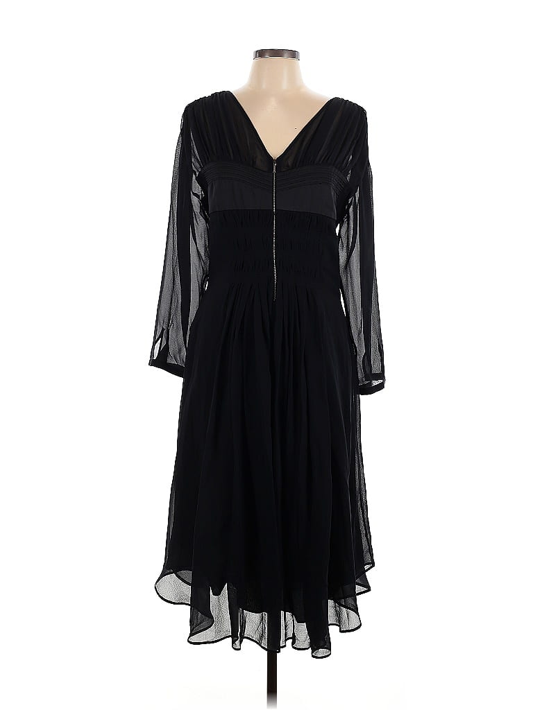 Belstaff 100% Silk Black Cocktail Dress Size EU (IT) 46 / US 10 - photo 1