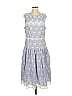 ML Monique Lhuillier 100% Polyester Blue Casual Dress Size 14 - photo 1