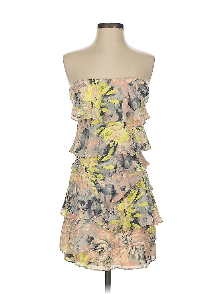 Pre-owned Bcbgmaxazria Cocktail Dress In Yellow